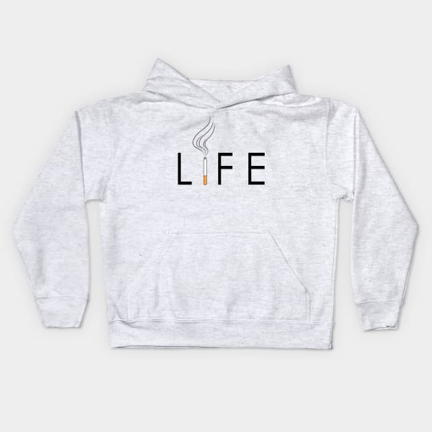 Life and cigarette Kids Hoodie by DarkoRikalo86